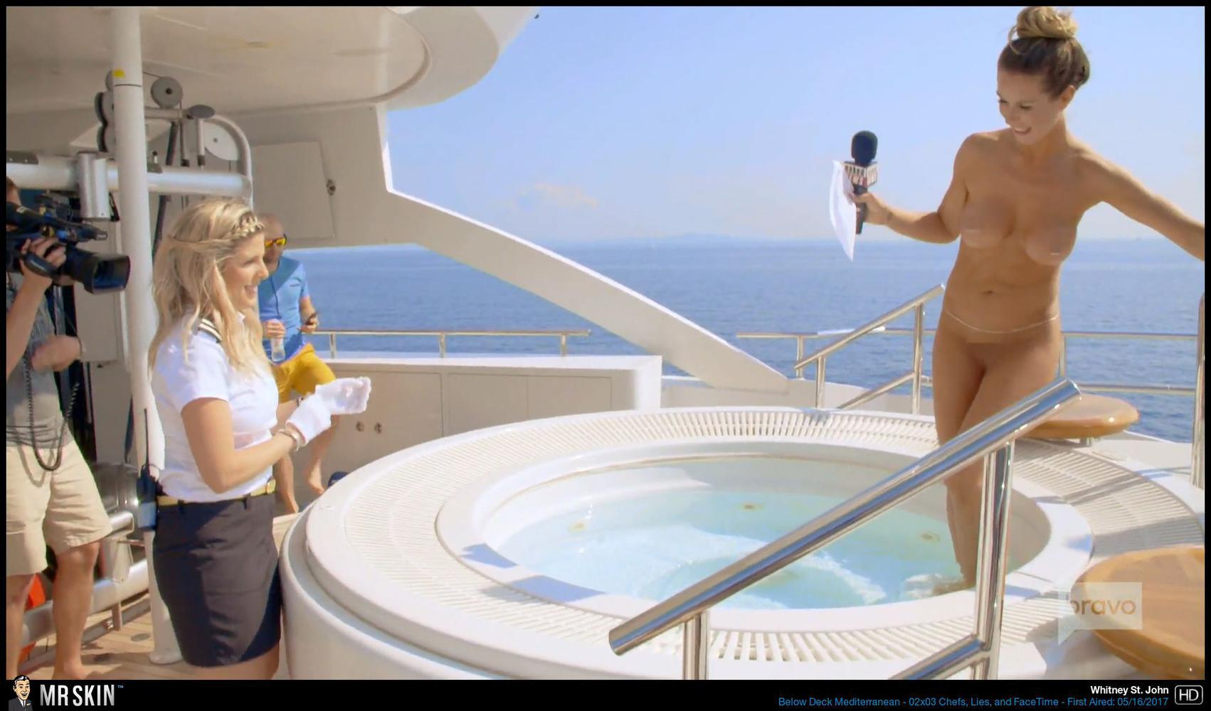 Deck nude below mediterranean